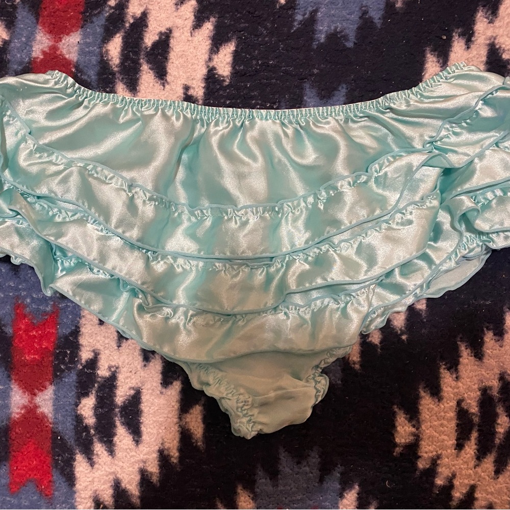 Aqua Ruffled Panties - Picture 2 of 2